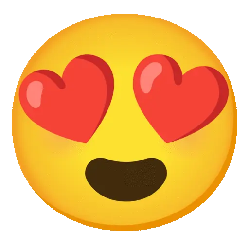 Heart eyes emoji